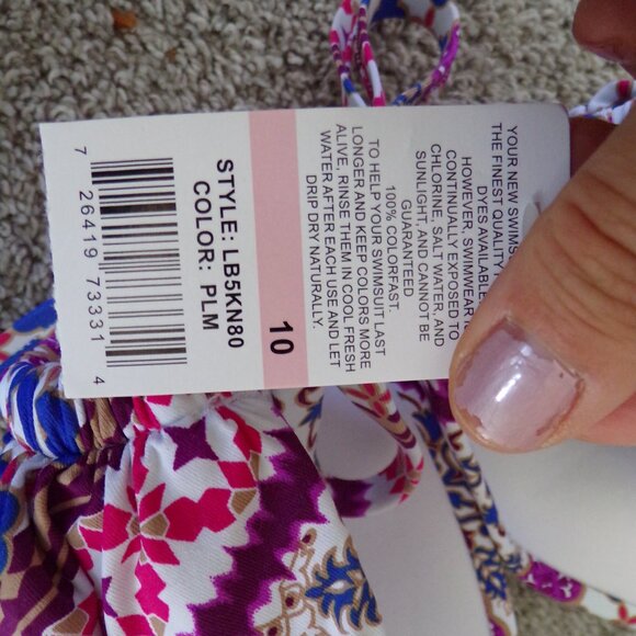 NWT La blanca multi color bikini 10 - Picture 4 of 10